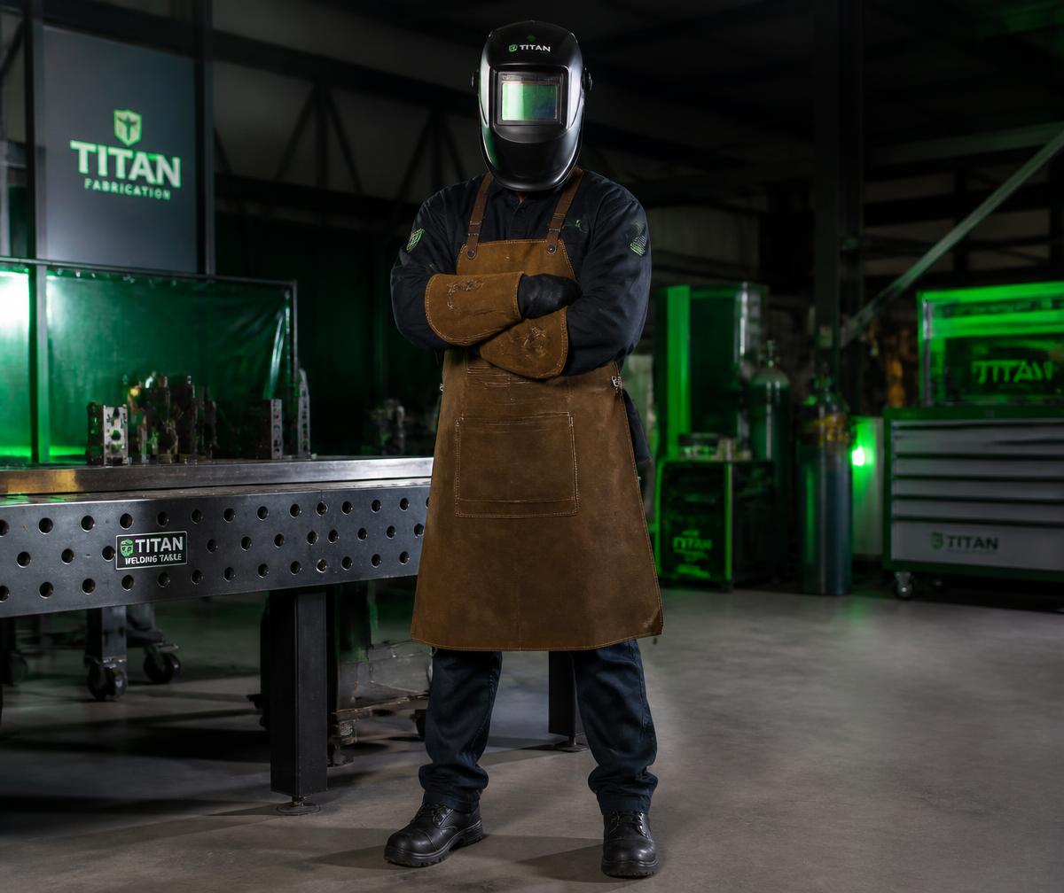 Profissional utilizando EPIs completos para soldagem